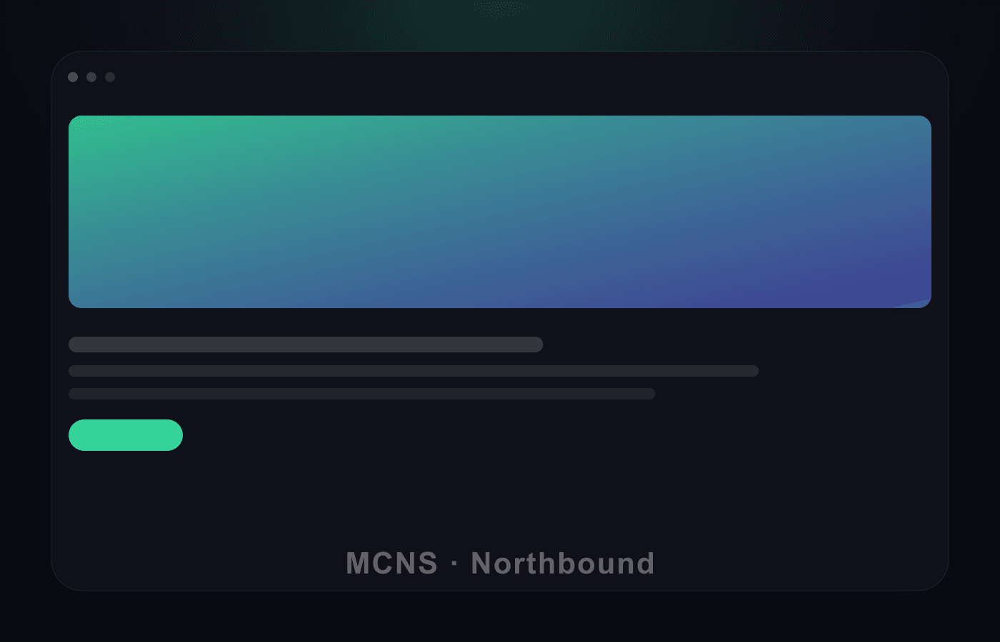 Portfolio website — Northbound